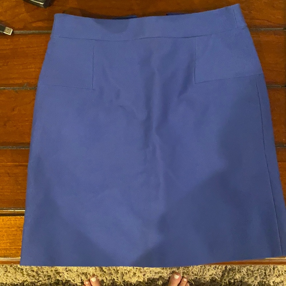 J. Crew 00 blue pencil skirt